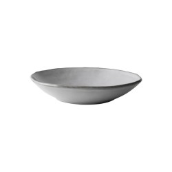 Dutch Rose Organic diep bord Ø23,5cm licht grijs doos a 4 stuks