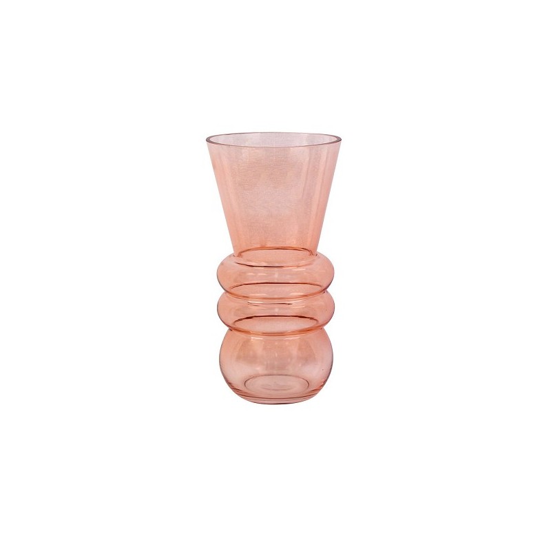 Vaas Balatan Glas 13x25x13cm (lxbxh) roze