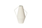 Vase Cadiz Métal 26cm blanc