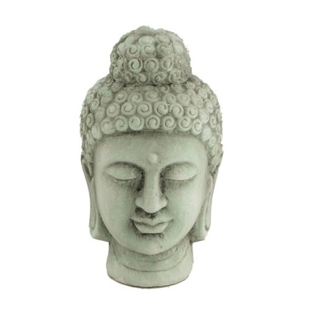 Dijk Natural Collections Déco Statue Bouddha terre cuite Ø12,5x22,5cm vert clair
