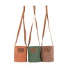 Dijk Natural Collections Suspension pot de fleurs Ø13,5x16cm simili cuir