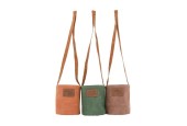 Dijk Natural Collections Suspension pot de fleurs Ø13,5x16cm simili cuir