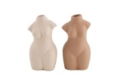 Vase en porcelaine Dijk Natural Collections en forme de corps de femme 7,8x5,6x14,8cm
