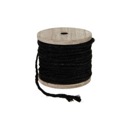 Dijk Natural Collections corde de jute 130gr sur bobine en bois noir