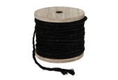 Dijk Natural Collections jute touw 130gr op houten spoel zwart