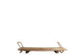 Plateau déco Dijk Natural Collections avec poignées en corde 77x18x5cm