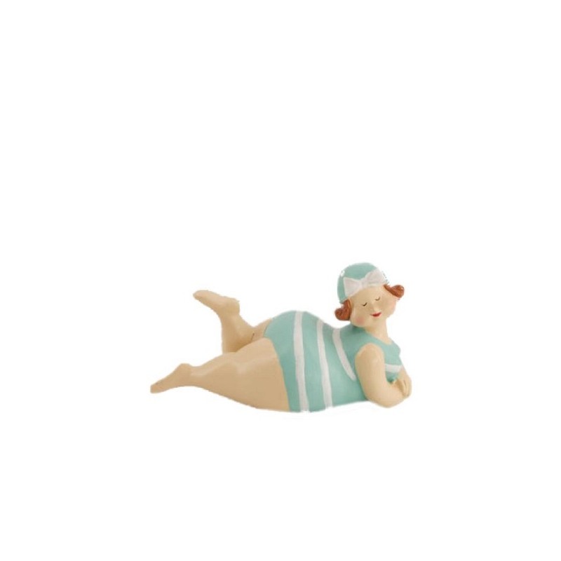 Dijk Natural Collections Deco Beeld  polyresin 12.5x6.5x6.5cm groen