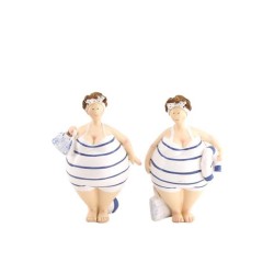 Dijk Natural Collections Deco Beeld  polyresin 9.5x7.5x16cm blauw