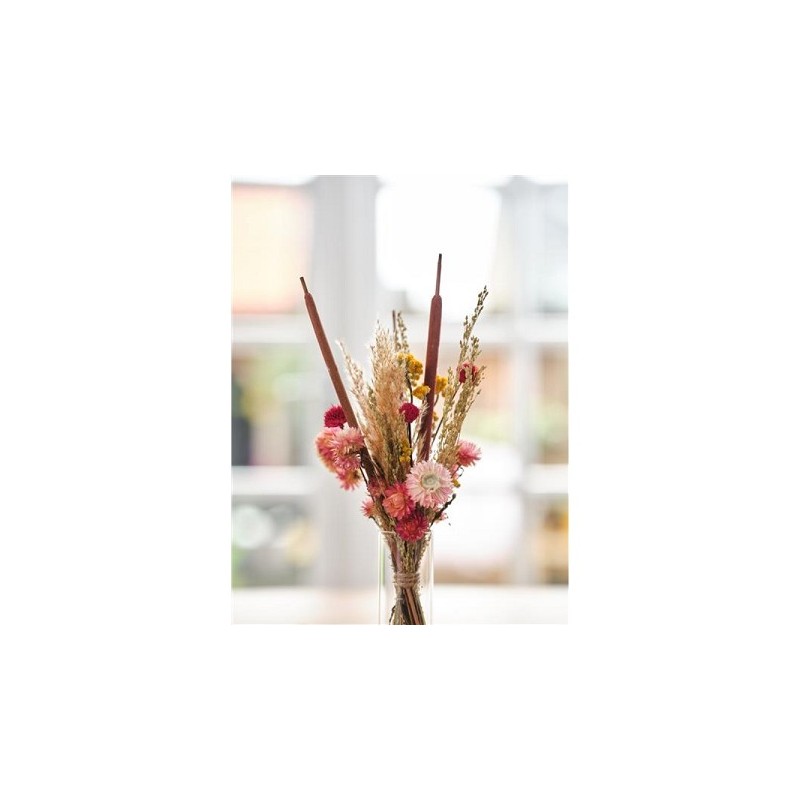 Dijk Natural Collections Pakket Droogbloemen roze 36x23.5x3cm