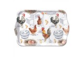 Ambiente Dienblad Melamine Chicken Farm 13x21cm