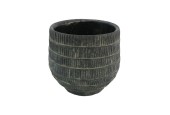 Pot de fleurs Cissane Ø17xh15,5cm noir