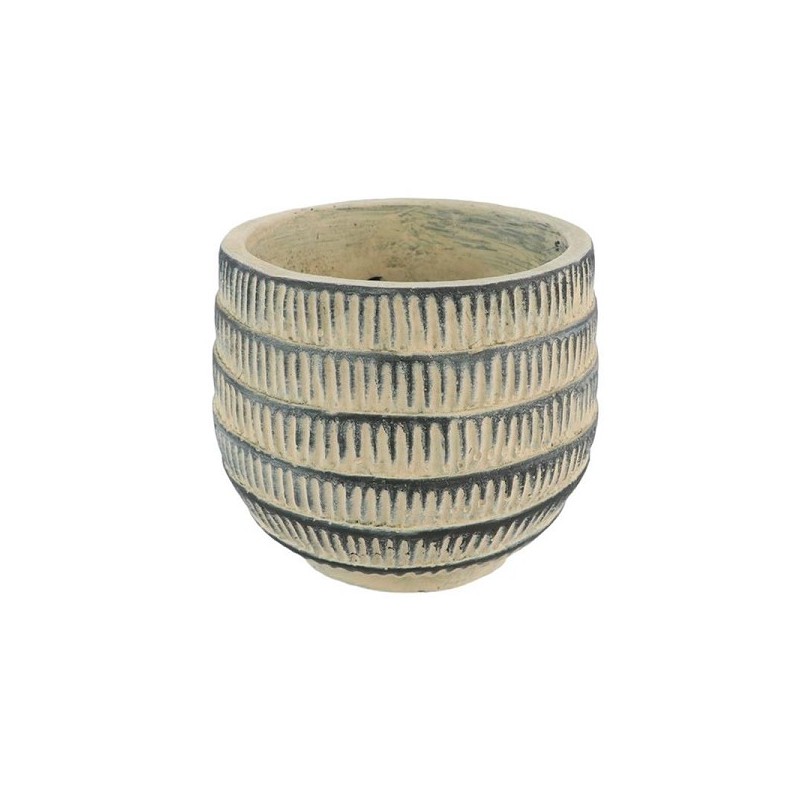 Pot de fleur Cissane Ø14xh13,5cm beige