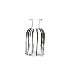 Vase bouteille Ritched Ø5xh10cm noir