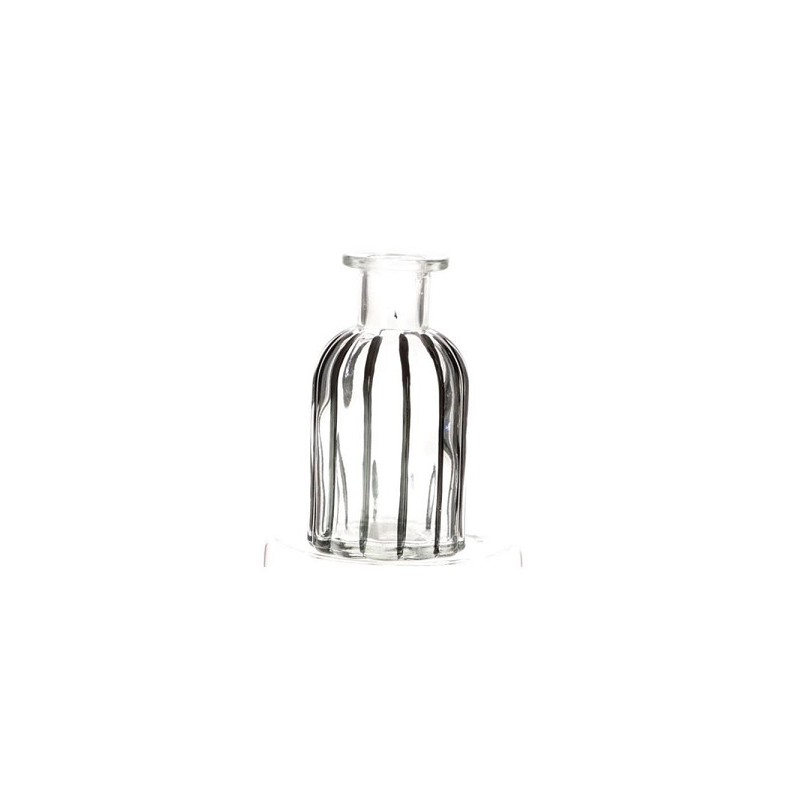 Vase bouteille Ritched Ø5xh10cm noir