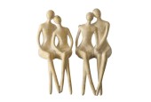 Boltze Home Zittend paar Calina 9x8xh22cm