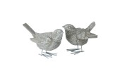 Boltze Home Vogel Spatz kunsthars 8x6x7cm