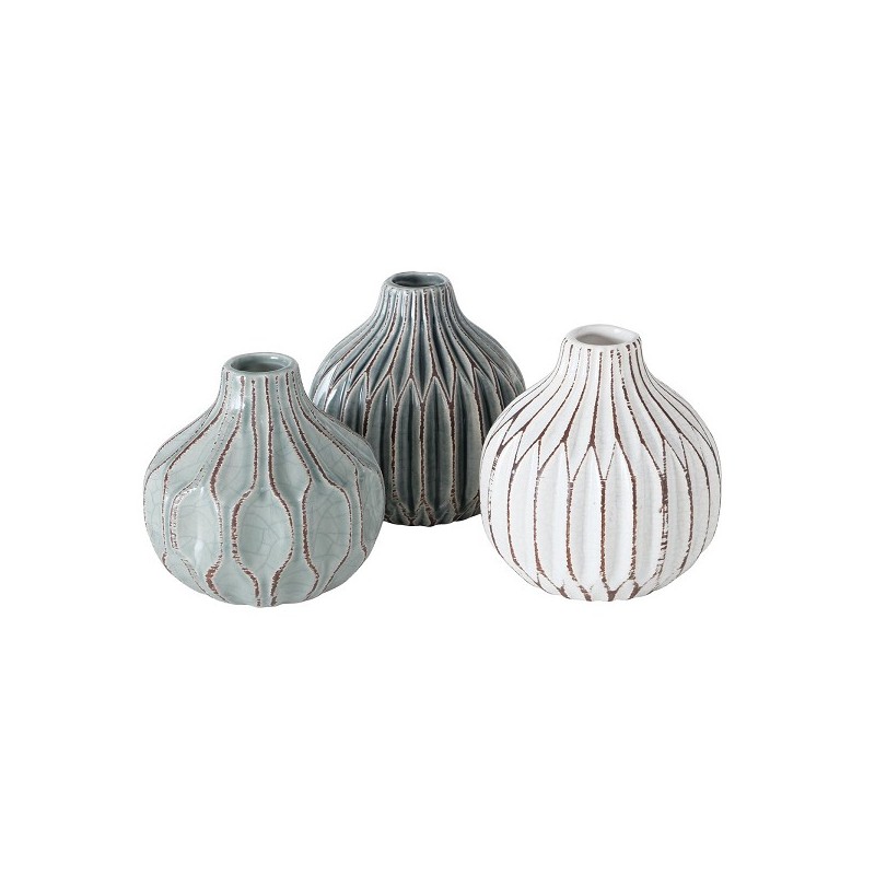 Boltze Home Vaas Lenja keramiek Ø11xh11cm