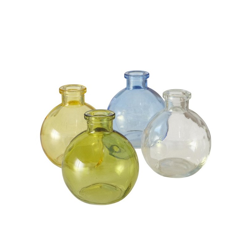 Boltze Home Vase Coloria ensemble 4 pièces Ø8xh9cm
