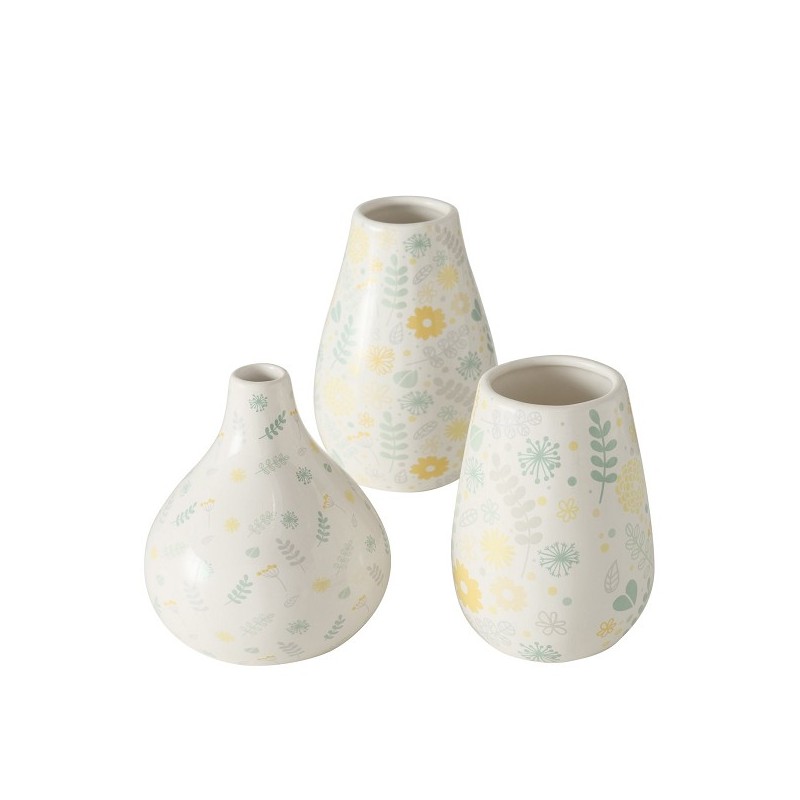 Boltze Home Vaas Linga Ø8xh14 wit