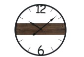 Boltze Home Wandklok Fermo metaal/hout Ø70cm