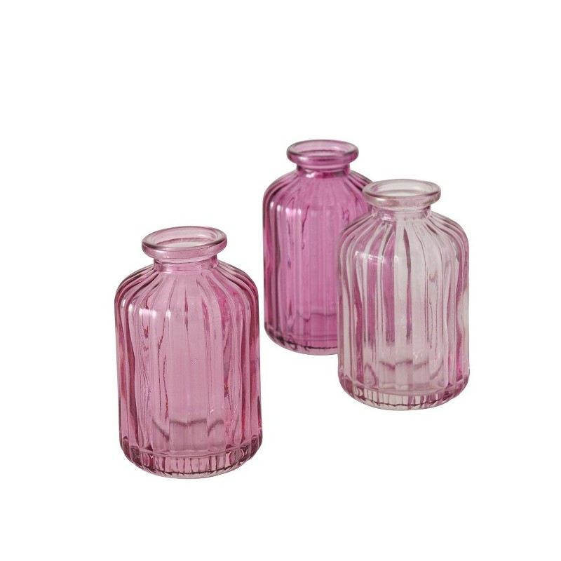 Boltze Home Vase Merula ensemble 3 pièces Ø6xh10cm