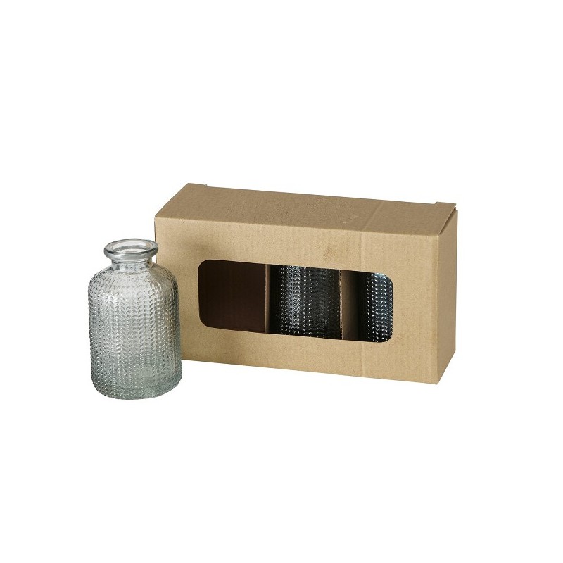 Boltze Home Vaas Merula 3-delige set Ø6xh10cm groen