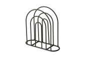 Boltze Home Porte-serviettes Ronia métal 18x6xh18cm noir