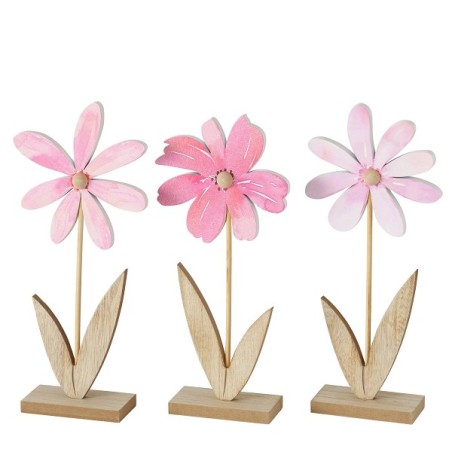 Boltze Home Fleur sur bois standard Rosella 13x5xh30cm