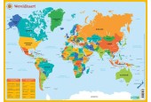 Deltas Educatieve onderlegger - De wereldkaart