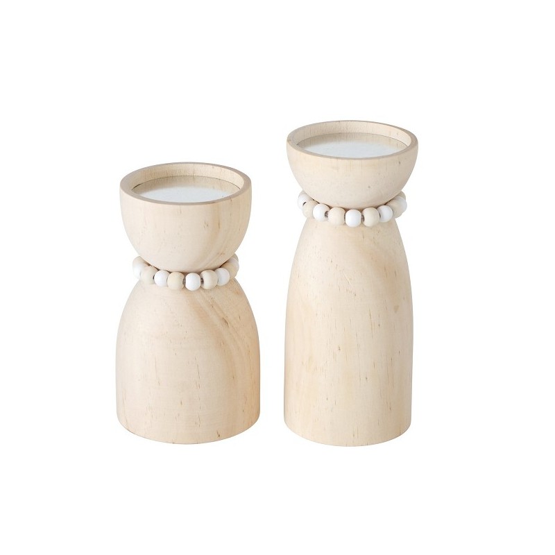 Boltze Home Bougeoir Kianos ensemble 2 pièces Ø8xh14/Ø7xh17cm