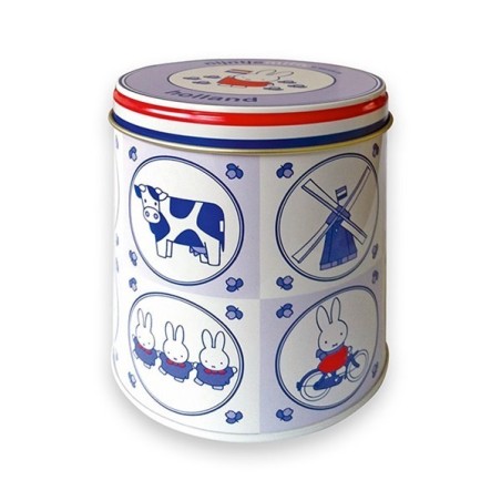 Bewaarblik Nijntje souvenir blauw Ø10xh11,5cm