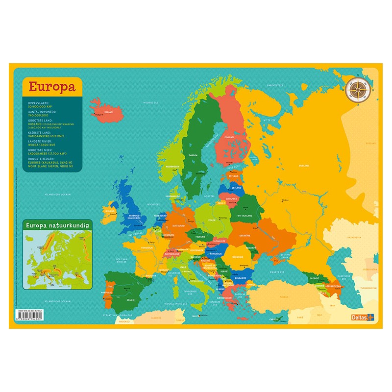 Montagnes russes éducatives Deltas - Carte Europe