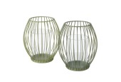 Boltze Home Windlicht Ridges metaal Ø14xh16cm