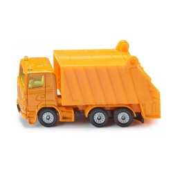 Siku 0811 Vuilniswagen 87x28x44mm oranje
