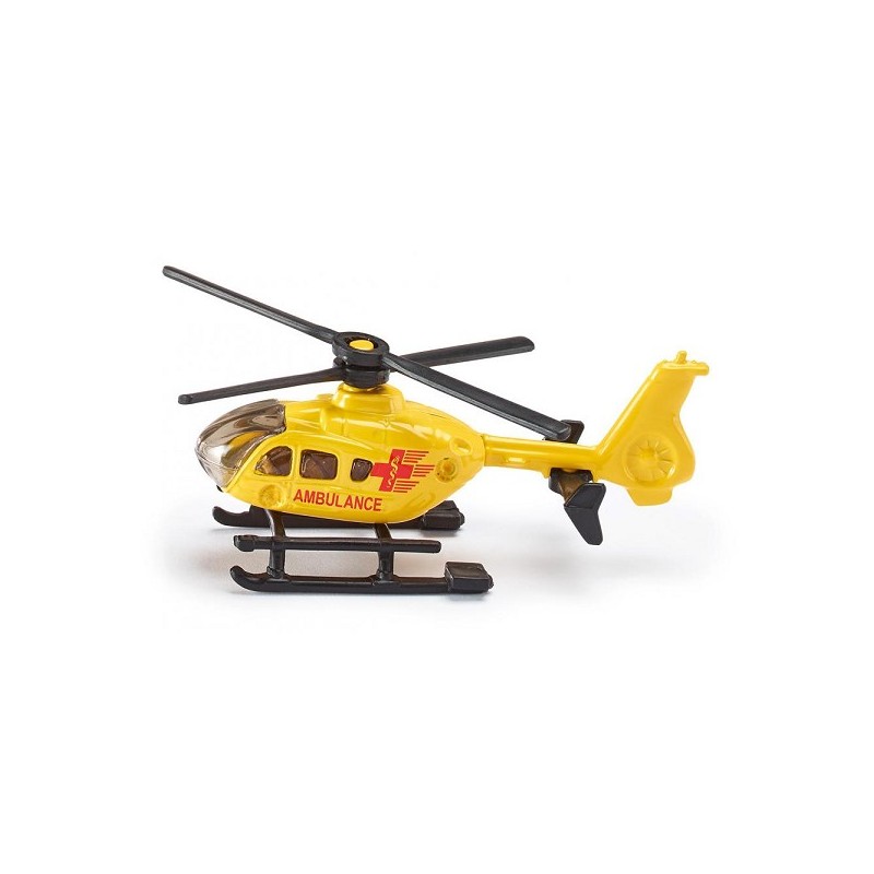 Siku 0856 Hélicoptère de sauvetage 74x47x31mm jaune