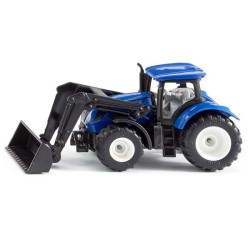 Siku 1396 New Holland tractor met voorlader 93x35x42mm