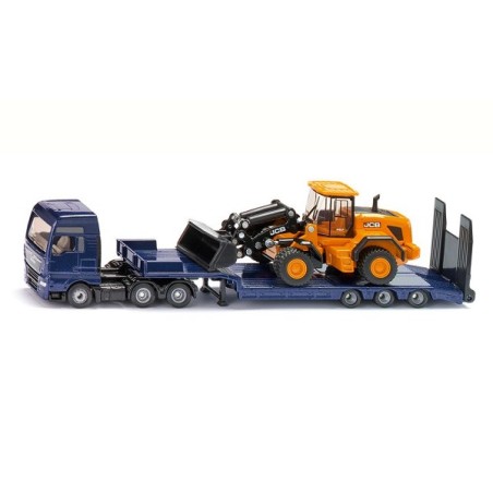 Siku 1790 MAN Truck met dieplader en JCB shovel 1:87 198x38x53 mm