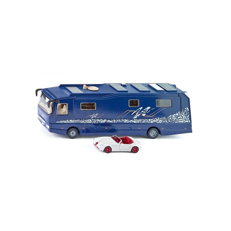 Siku 1943 Volkner camper met Wiesmann sportwagen 252x61x83mm