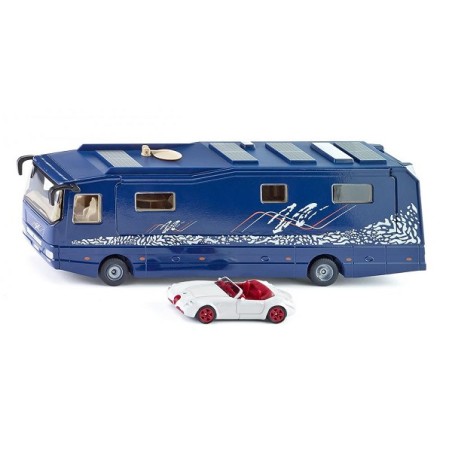 Siku 1943 Volkner camper met Wiesmann sportwagen 252x61x83mm
