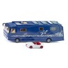 Camping-car Volkner Siku 1943 avec voiture de sport Wiesmann 252x61x83mm