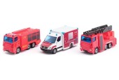Siku 6326 Ensemble de jeu des services d'urgence 3 pièces 170x70x100mm