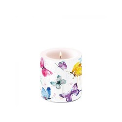 Ambiente Kaars klein Butterfly Collection Ø7,5xh8cm Paraffine