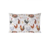 Housse de coussin Ambiente Ferme de poulets 50x30cm