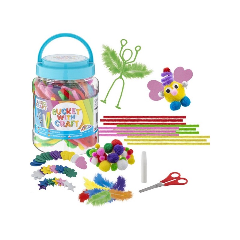 Grafix knutselemmer blauw Ø9x14cm