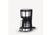 Cafetière Severin 4 tasses avec verseuse en verre 750W inox/noir