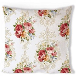 Housse de coussin Ambiente Sara Crème 40x40cm100% Coton