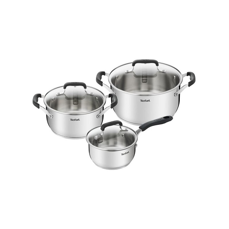 Pannenset Cook and Cool-3 delig RVS