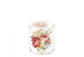 Bougie Ambiente petite Sara Crème Ø7,5xh8cm Paraffine