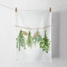 Ambiente Torchon de Cuisine Herbes Fraîches 50x70cm 100% Coton