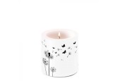 Bougie Ambiente petite Blowing Away Noir Ø7,5xh8cm Paraffine